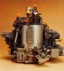 The Woodward GE CF6-80A series fuel control governor system.