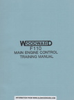A Woodward GE F110 jet engine training manual.