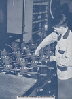 Several Woodward aircraft engine governors on the test stand manufactured exclusively for the Hamilton Standard Company, circa 1943.