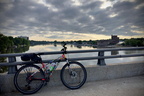 Looking out toward the old Rockford Brewing Company's property.