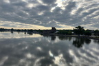 Looking downriver out toward the old Rockford Brewing Company's property.