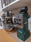 A Woodward UG8 governor and a Woodward CFM56-2 jet engine fuel control on display.