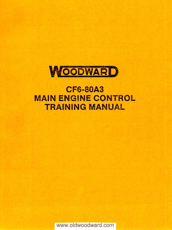 WOODWARD CF6-80A MEC.