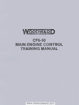 THE WOODWARD CF6-50 MAIN ENGINE CONTROL.