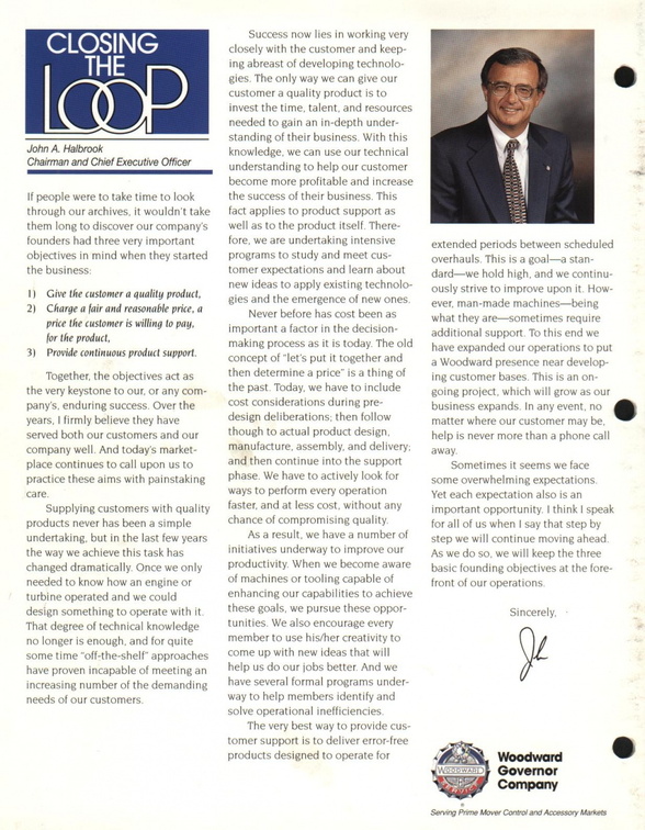 The "CLOSING THE LOOP" article from June 1997.
