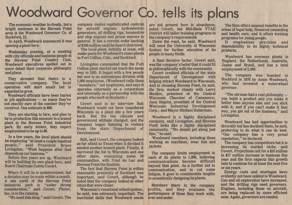 From the Stevens Point Journal, May 21, 1981.