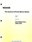 The Control of Prime Mover Speed history project.