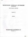 WOODWARD HYDRAULIC GOVERNORS (ISOCHRONOUS) FOR PRIME MOVERS.