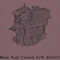  THE COMMERCIAL TYPE 1307 FUEL CONTROL FOR THE GE CJ805 GAS TURBINE ENGINE SERIES.