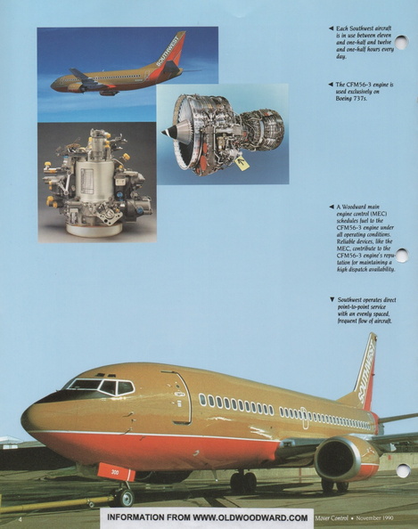 CFM56-3 gas turbine engine history.