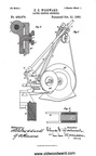 Elmer Woodward's LATHE-CENTER GRINDER PATENT.