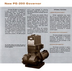 The new Woodward PG-200 Governor.