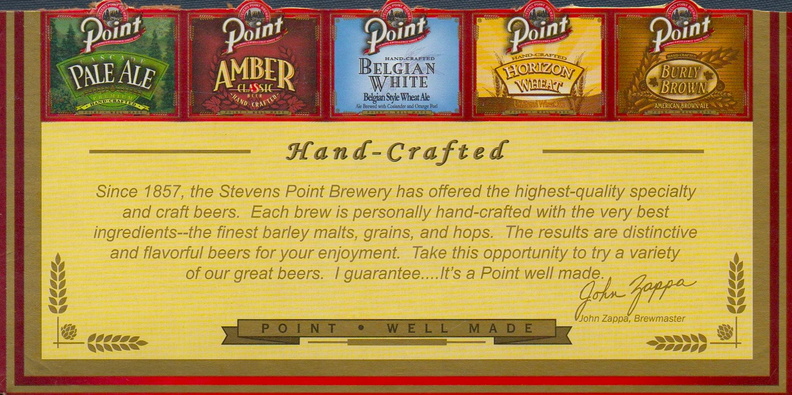 Fact: One of Wisconsin's First Hand Crafted Beers.
