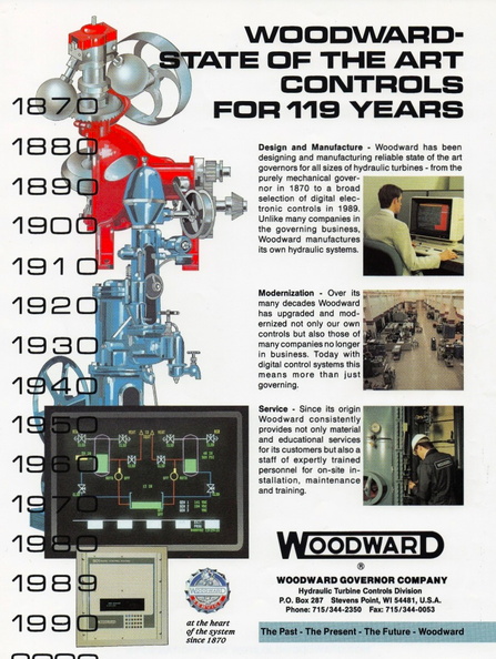 WOODWARD STATE OF THE ART CONTROLS FOR 153 YEARS.