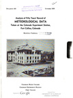 Research and documenting the history of Fort Collins, Colorado, U.S.A.