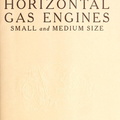 HORIZONTAL GAS ENGINES SMALL and MEDIUM SIZE.