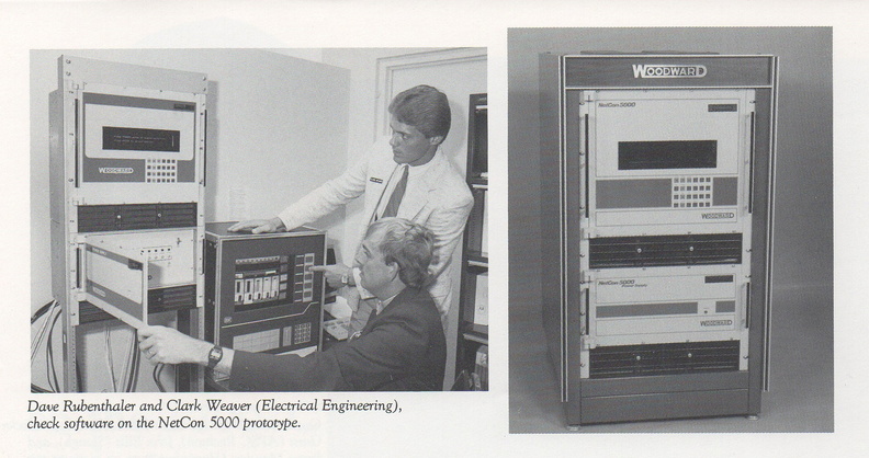 The first Woodward prototype NetCon 5000 Digital Control System.