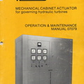 THE WOODWARD MECHANICAL HYDRAULIC CABINET ACTUAOR GOVERNOR SYSTEM FIRST PATENTED BY IRL C. MARTIN.