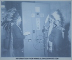 Indians blessing a Woodward governor system in the Hoover Dam Powerhouse.