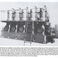 The Fairbanks Morse Model 32E engines began using Woodward Hydraulic governors (type IC).  Governor is on the right end of the engine.