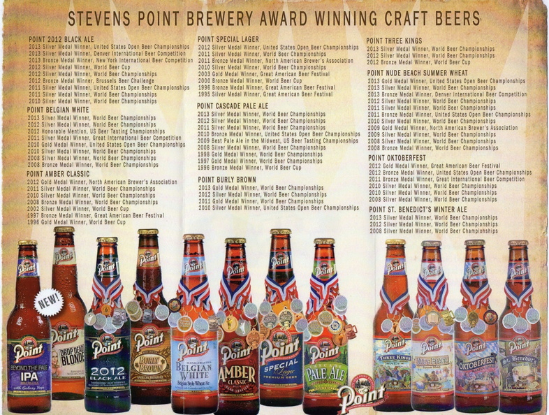 A few of Brewer Brad's beer styles brewed for the history books