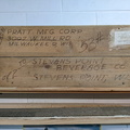 A 77 year old shipping box used for storage.