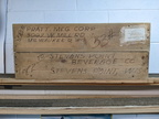 A 77 year old shipping box used for storage.