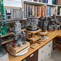 A few Woodward gas turbine fuel controls on display.