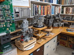 A few Woodward gas turbine fuel controls on display.