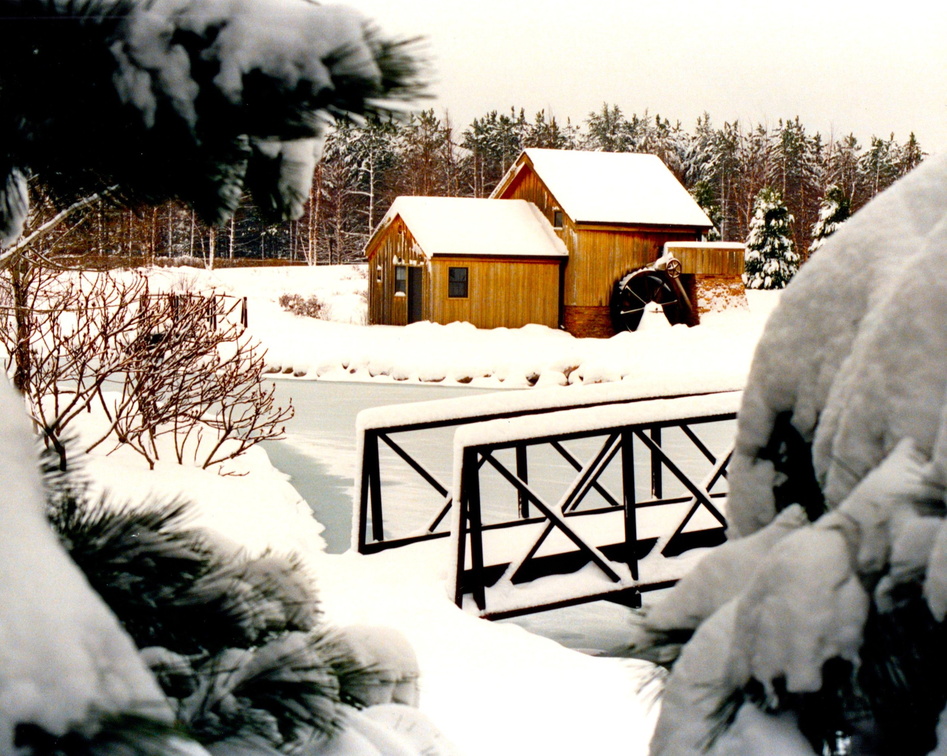 A winter scene in Stevens Point, Wisconsin.