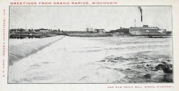 Greeting from Grand Rapids (now called Wisconsin Rapids).