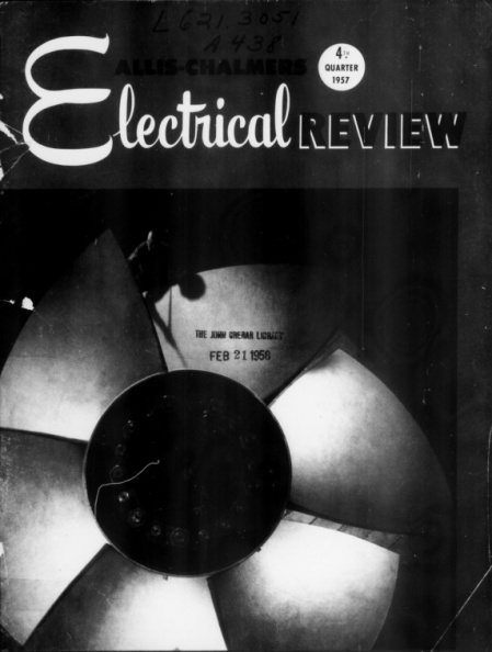 Electrical Review magazine published by the Allis-Chalmers Manufacturing Company.