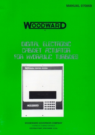 Woodward Digital Electronic Cabinet Actuator Governor System.