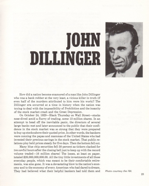 JOHN DILLINGER.