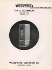 Elmer E. Woodward's first hydraulic diesel engine governor from patent number 2,039,507 in 1933.