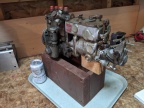 The Pierce governor right out of the shipping box and taken off its rotten wood base.