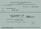 A Woodward governor invoice from 105 years ago.
