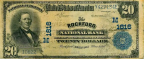 The ROCKFORD NATIONAL BANK TWENTY DOLLARS.