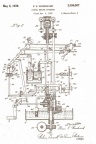 Elmer Woodward's first diesel engine governor patent for the type IC governor.