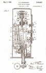 Elmer Woodward's first diesel engine governor patent for the type IC governor.  .
