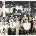 Woodward Governor Company employees at the Woodward Mill Street factory down in the Water Power District in Rockford, Illinois 87 years ago in 1937