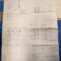 Drawing number 45441. ONE HORIZONTAL LEFFEL TURBINE FOR THE NORTON CREEK RANCH PROJECT. DRAWN ON 1-26-1948.