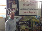 John Zappa's Stevens Point Brewery working career comes to an end after 38 years of service.