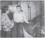 John Zappa at the Stevens Point Brewery's old school 1921 copper brew kettle explaining the art and science of brewing beer.