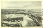 BIRD'S EYE VIEW OF NIAGARA FALLS AND THE ONTARIO POWER COMPANY.