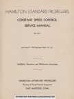 CONSTANT SPEED CONTROL.  SERVICE MANUAL 121-A.