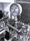 The oldest governor part in the collection is this governor oil pump pressure gauge taken off the 1916 cutaway governor from the governor school.