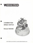WOODWARD COMBINATION SPEED SWITCH.  Manual 09023 D.
