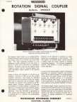 ROTATION SIGNAL COUPLER.  Bulletin number 09020 A.