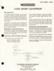 LOAD SHUNT GOVERNOR.  DATA SHEET 14053.